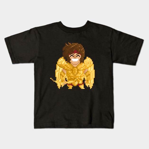 8bit Gamer Saint Seiya Sagittarius Kids T-Shirt by YayPixel